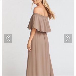 Show Me Your MuMu Hacienda dune bridesmaid dress